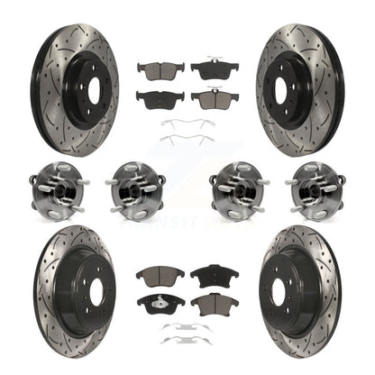 [Avant + Arrière] Kit d'ensemble roulement de roue et moyeu pour Ford Fusion Lincoln MKZ KBB-119875