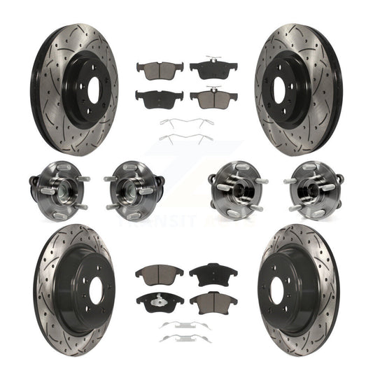 [Avant + Arrière] Kit d'ensemble roulement de roue et moyeu pour Ford Fusion Lincoln MKZ KBB-119876