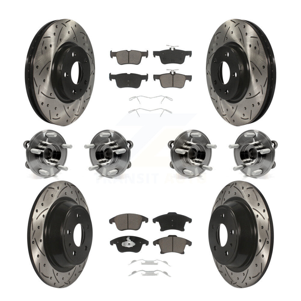 [Avant + Arrière] Kit d'ensemble roulement de roue et moyeu pour Ford Fusion KBB-119878
