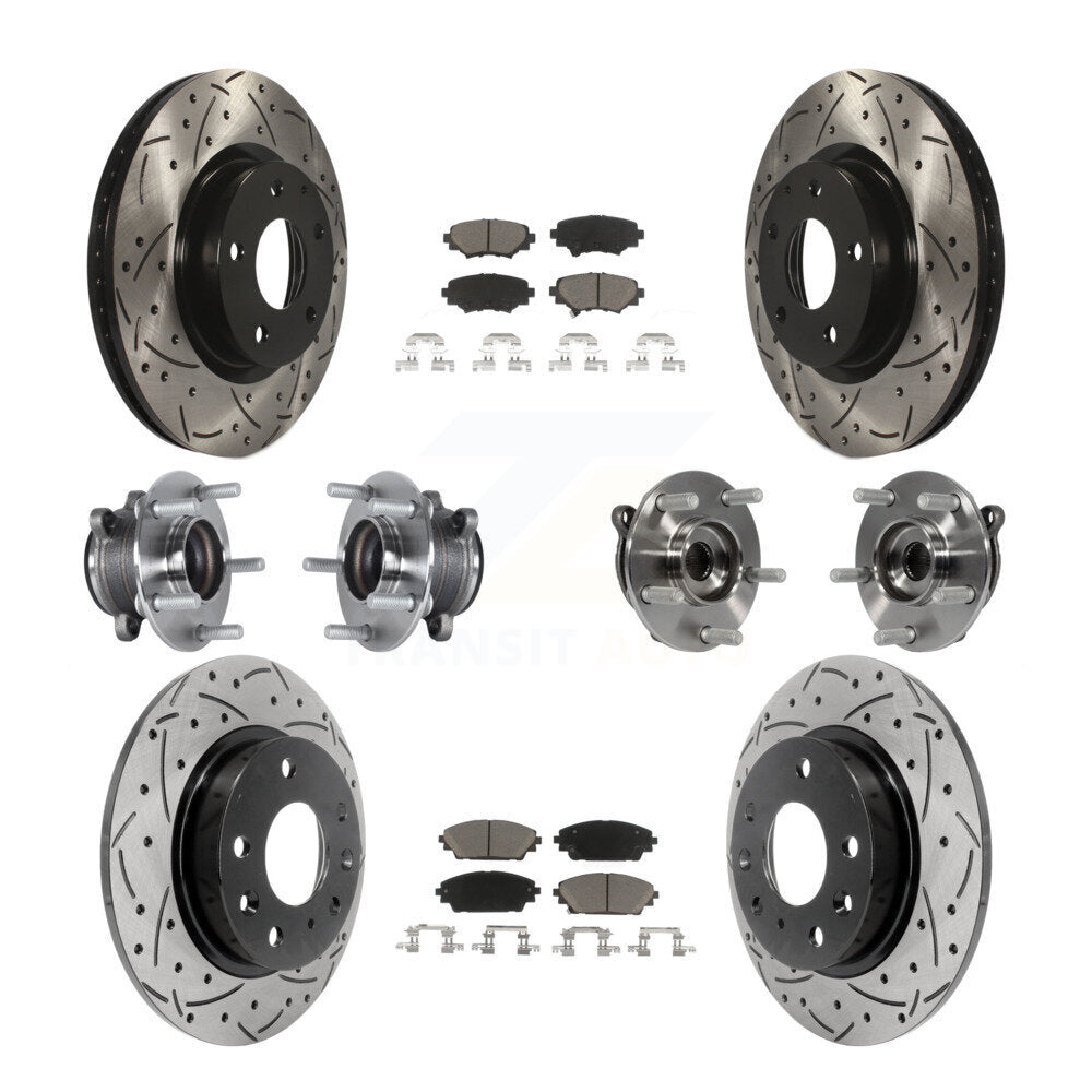 [Avant + Arrière] Kit d'ensemble roulement de roue et moyeu pour Mazda 3 Sport 2.5L KBB-119880
