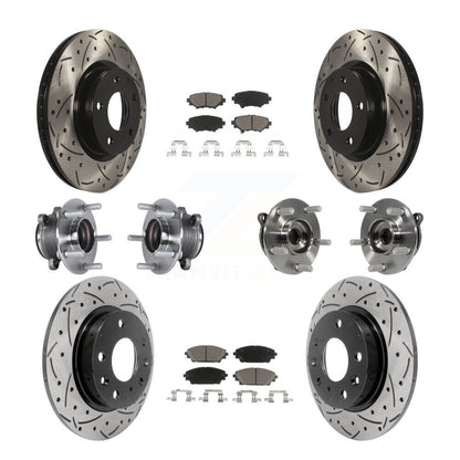 [Avant + Arrière] Kit d'ensemble roulement de roue et moyeu pour Mazda 3 Sport 2.5L KBB-119880