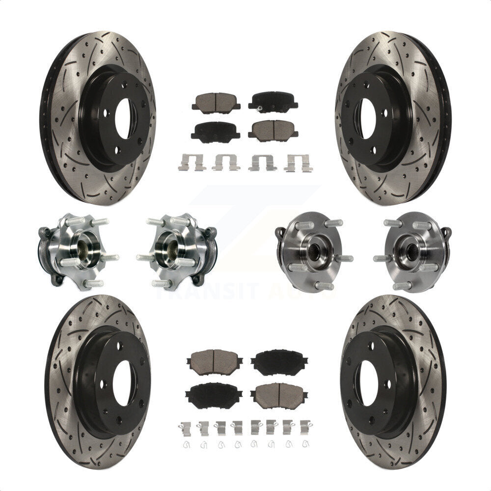 [Avant + Arrière] Kit d'ensemble roulement de roue et moyeu pour Mazda 3 Sport 2.5L KBB-119882 par Transit Auto