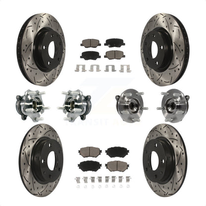 [Avant + Arrière] Kit d'ensemble roulement de roue et moyeu pour Mazda 3 Sport 2.5L KBB-119882 par Transit Auto