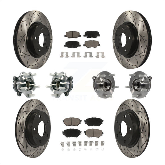 [Avant + Arrière] Kit d'ensemble roulement de roue et moyeu pour Mazda 3 Sport 2.5L KBB-119882 par Transit Auto