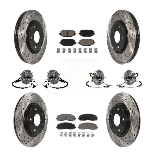 [Avant + Arrière] Kit d'ensemble roulement de roue et moyeu pour Dodge Grand Caravan Chrysler Town & Country Ram C/V Volkswagen Routan KBB-119884