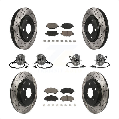 [Avant + Arrière] Kit d'ensemble roulement de roue et moyeu pour Dodge Grand Caravan Chrysler Town & Country Ram C/V Volkswagen Routan KBB-119885 par Transit Auto