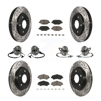 [Avant + Arrière] Kit d'ensemble roulement de roue et moyeu pour Dodge Grand Caravan Chrysler Town & Country Ram C/V Volkswagen Routan KBB-119885