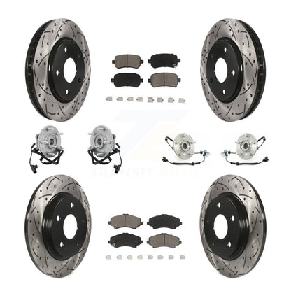 [Avant + Arrière] Kit d'ensemble roulement de roue et moyeu pour Chrysler Town & Country Dodge Grand Caravan Volkswagen Routan KBB-119886