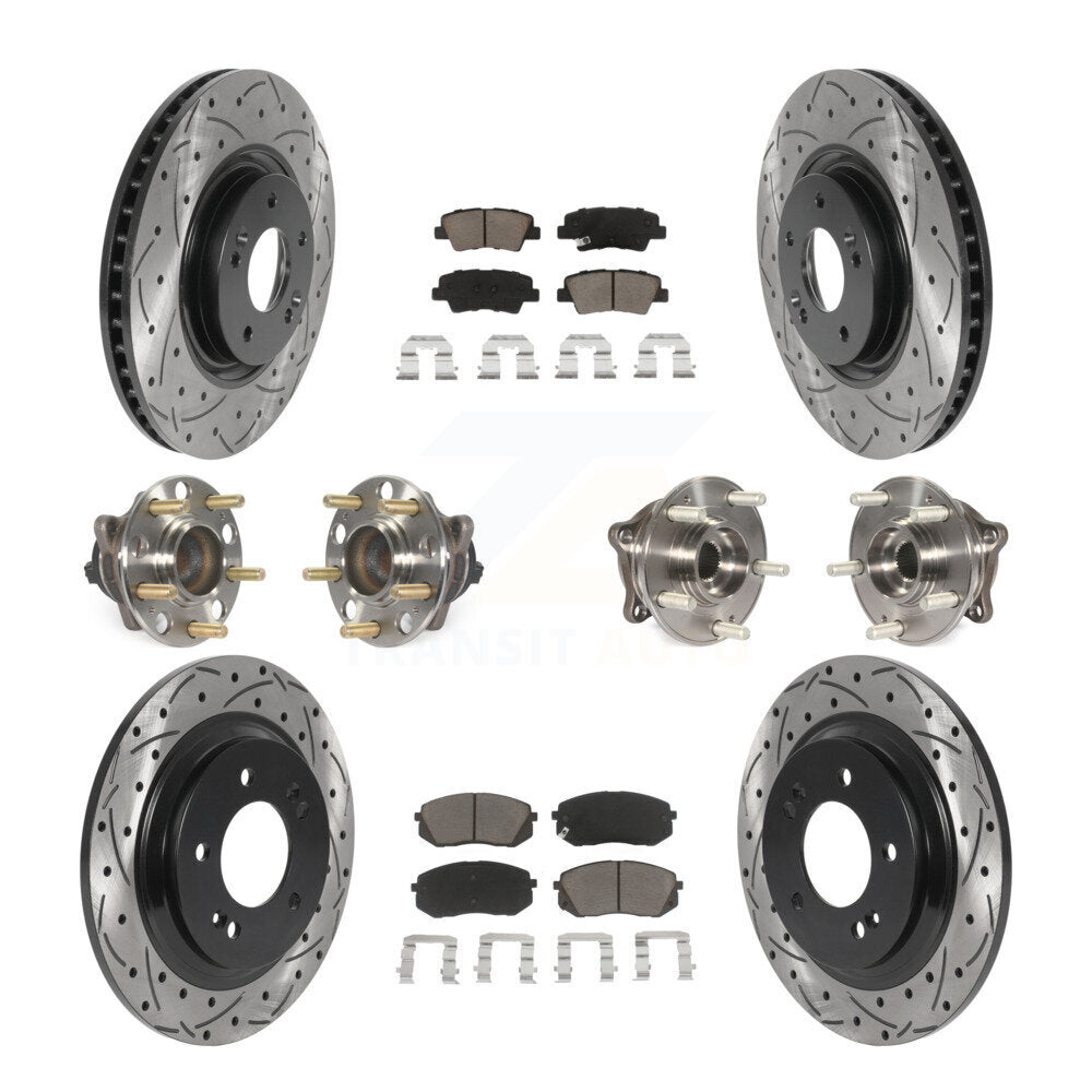 [Avant + Arrière] Kit d'ensemble roulement de roue et moyeu pour 2015 Hyundai Sonata GAS engine avec Electric Parking KBB-119891