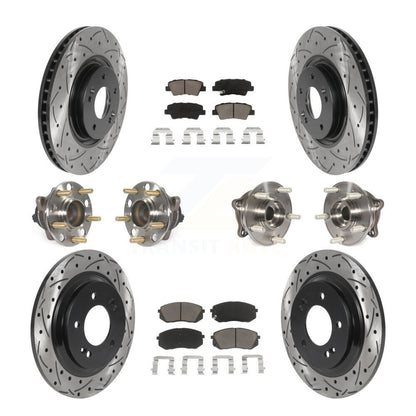 [Avant + Arrière] Kit d'ensemble roulement de roue et moyeu pour 2015 Hyundai Sonata GAS engine avec Electric Parking KBB-119891
