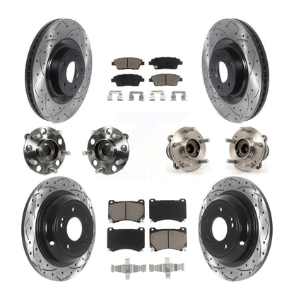 [Avant + Arrière] Kit d'ensemble roulement de roue et moyeu pour 2012-2014 Hyundai Genesis 5.0L KBB-119897