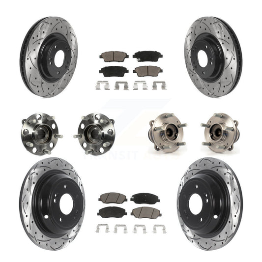 [Avant + Arrière] Kit d'ensemble roulement de roue et moyeu pour 2012 Hyundai Genesis 3.8L KBB-119900