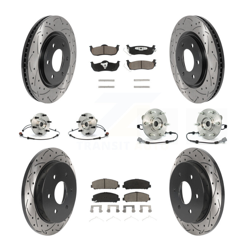 [Avant + Arrière] Kit d'ensemble roulement de roue et moyeu pour Nissan Armada INFINITI QX56 KBB-119901
