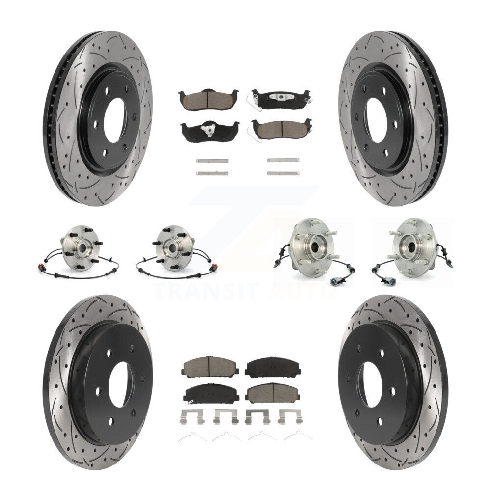 [Avant + Arrière] Kit d'ensemble roulement de roue et moyeu pour 2007 INFINITI QX56 From 04 07 KBB-119902
