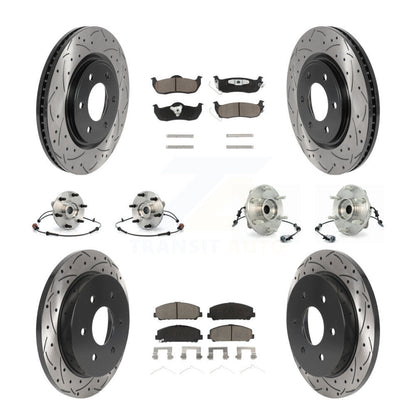 [Avant + Arrière] Kit d'ensemble roulement de roue et moyeu pour 2007 INFINITI QX56 From 04 07 KBB-119902