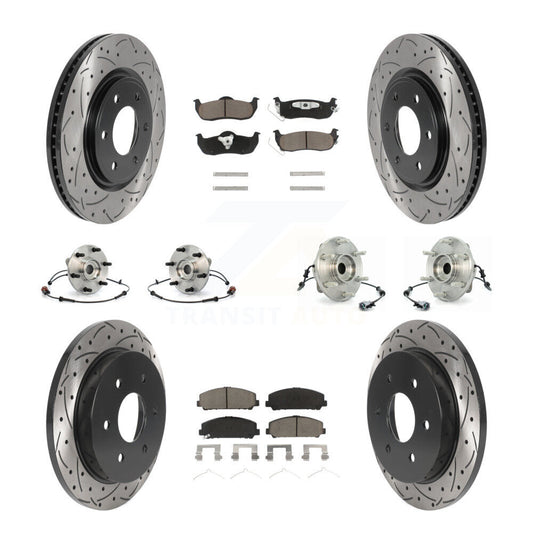 [Avant + Arrière] Kit d'ensemble roulement de roue et moyeu pour 2007 INFINITI QX56 From 04 07 KBB-119902