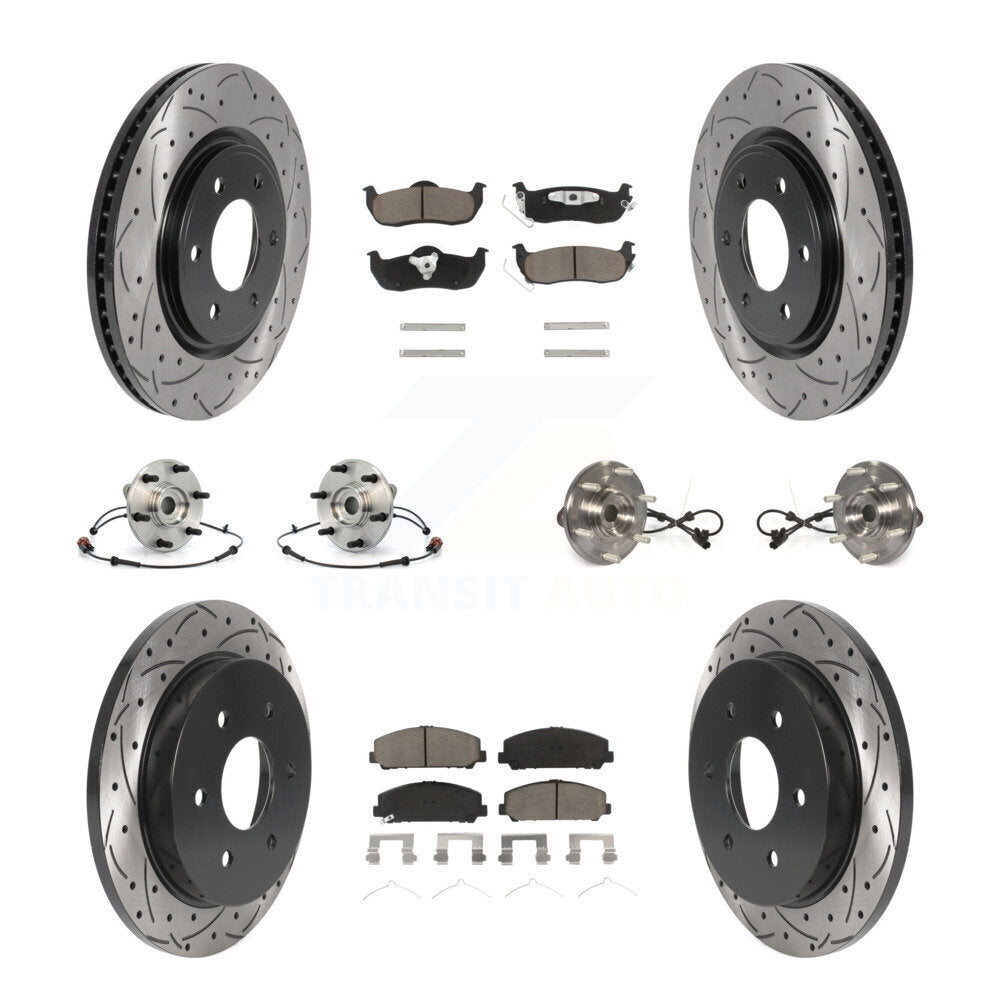 [Avant + Arrière] Kit d'ensemble roulement de roue et moyeu pour 2012 Nissan Armada 4WD From 12 11 KBB-119903