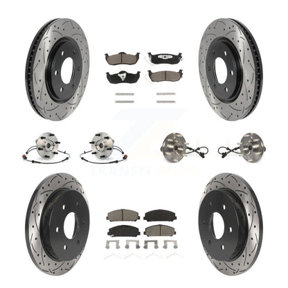 [Avant + Arrière] Kit d'ensemble roulement de roue et moyeu pour 2012 Nissan Armada 4WD From 12 11 KBB-119903