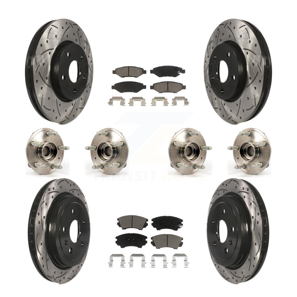 [Avant + Arrière] Kit d'ensemble roulement de roue et moyeu pour Chevrolet Camaro KBB-119905