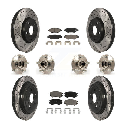 [Avant + Arrière] Kit d'ensemble roulement de roue et moyeu pour Chevrolet Camaro KBB-119905