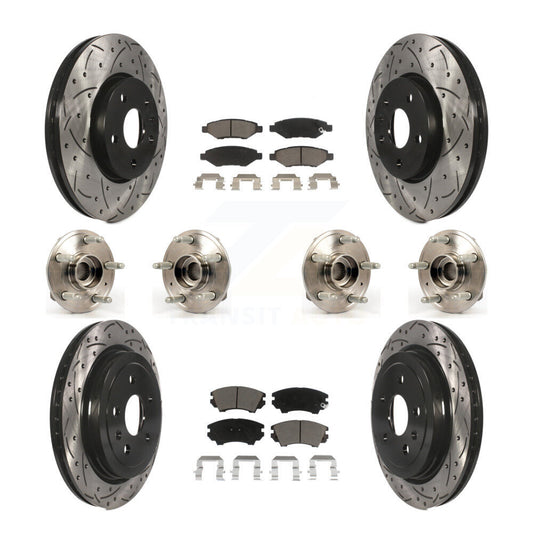 [Avant + Arrière] Kit d'ensemble roulement de roue et moyeu pour Chevrolet Camaro KBB-119905