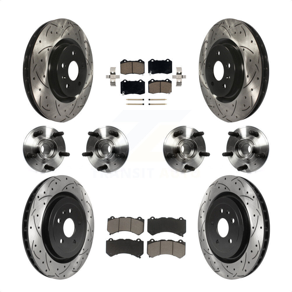 [Avant + Arrière] Kit d'ensemble roulement de roue et moyeu pour 2014 Chevrolet Camaro ZL1 KBB-119906 par Transit Auto
