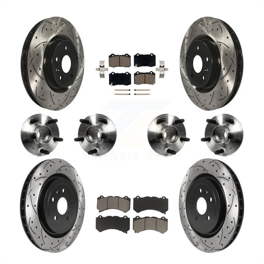[Avant + Arrière] Kit d'ensemble roulement de roue et moyeu pour 2014 Chevrolet Camaro ZL1 KBB-119906 par Transit Auto