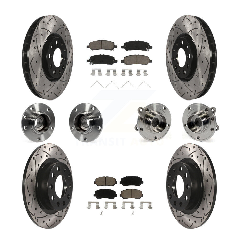 [Avant + Arrière] Kit d'ensemble roulement de roue et moyeu pour 2013-2016 Dodge Dart KBB-119907