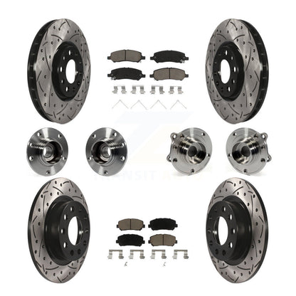 [Avant + Arrière] Kit d'ensemble roulement de roue et moyeu pour 2013-2016 Dodge Dart KBB-119907