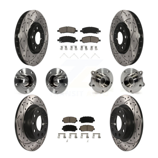 [Avant + Arrière] Kit d'ensemble roulement de roue et moyeu pour 2013-2016 Dodge Dart KBB-119907