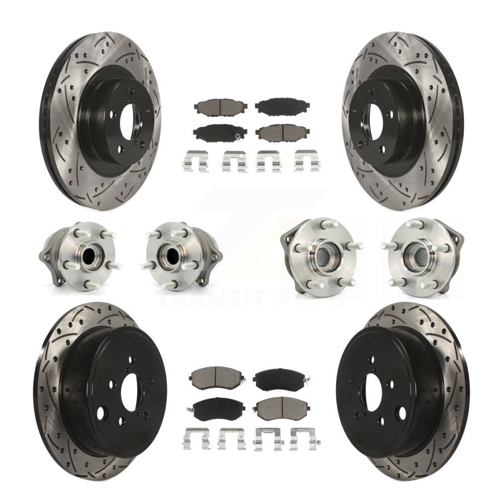 [Avant + Arrière] Kit d'ensemble roulement de roue et moyeu pour Subaru Outback Impreza Forester Legacy KBB-119910