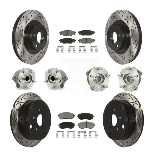[Avant + Arrière] Kit d'ensemble roulement de roue et moyeu pour Subaru Outback Impreza Forester Legacy KBB-119910