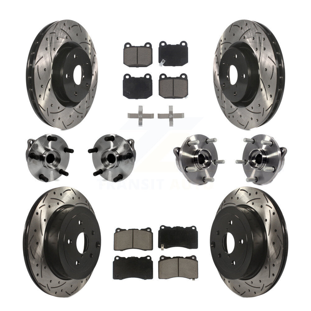 [Avant + Arrière] Kit d'ensemble roulement de roue et moyeu pour Subaru Impreza WRX STI KBB-119913
