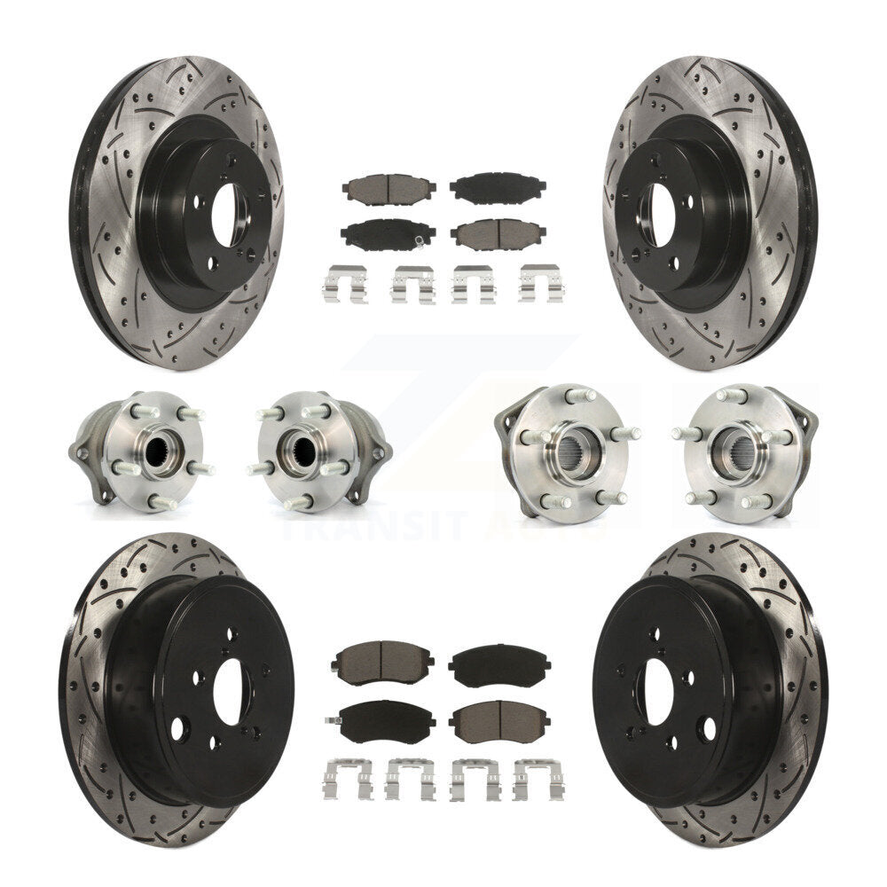 [Avant + Arrière] Kit d'ensemble roulement de roue et moyeu pour Subaru Outback Forester Impreza Legacy KBB-119919