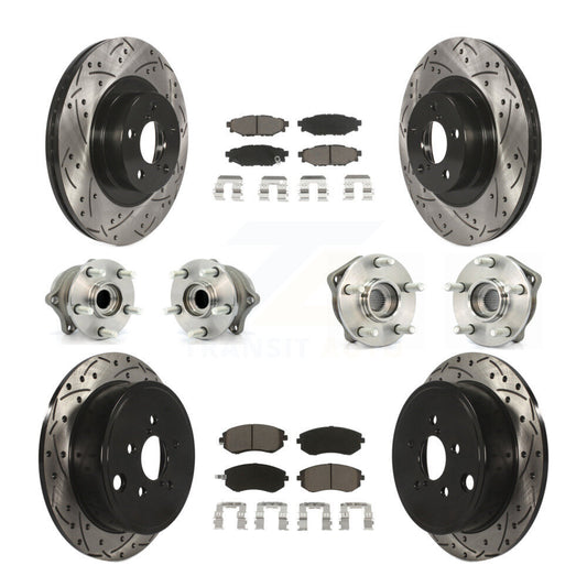[Avant + Arrière] Kit d'ensemble roulement de roue et moyeu pour Subaru Outback Forester Impreza Legacy KBB-119919