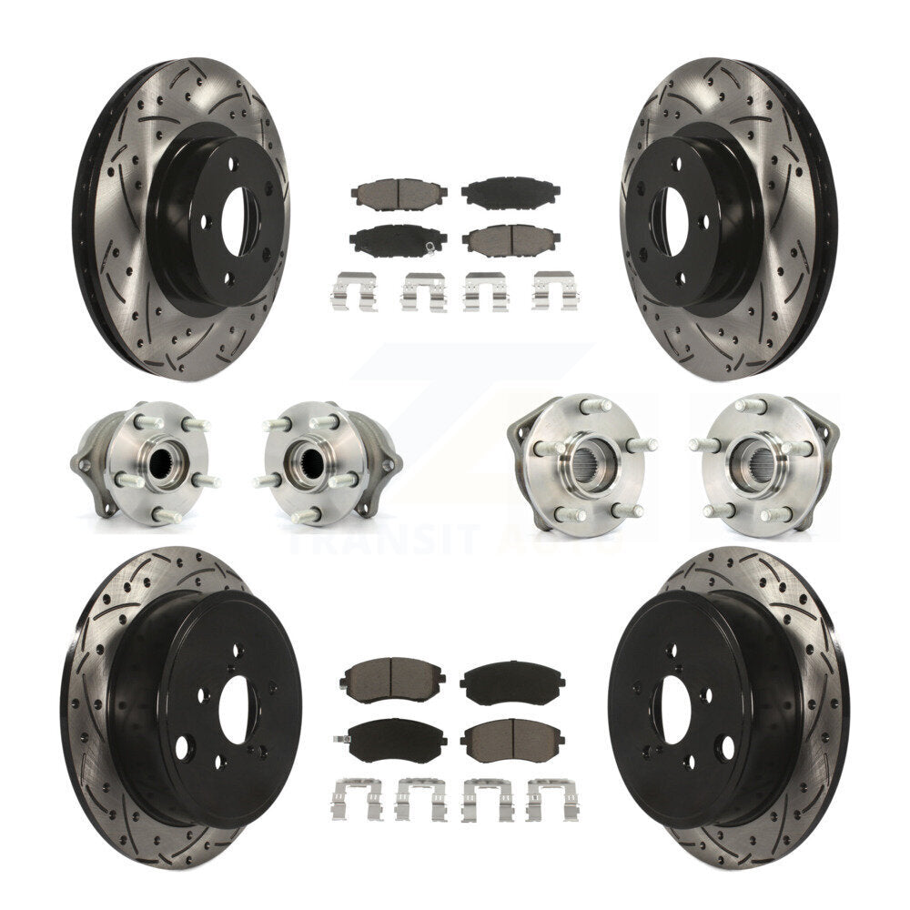 [Avant + Arrière] Kit d'ensemble roulement de roue et moyeu pour Subaru Impreza KBB-119920
