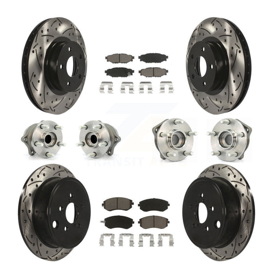 [Avant + Arrière] Kit d'ensemble roulement de roue et moyeu pour Subaru Impreza KBB-119920