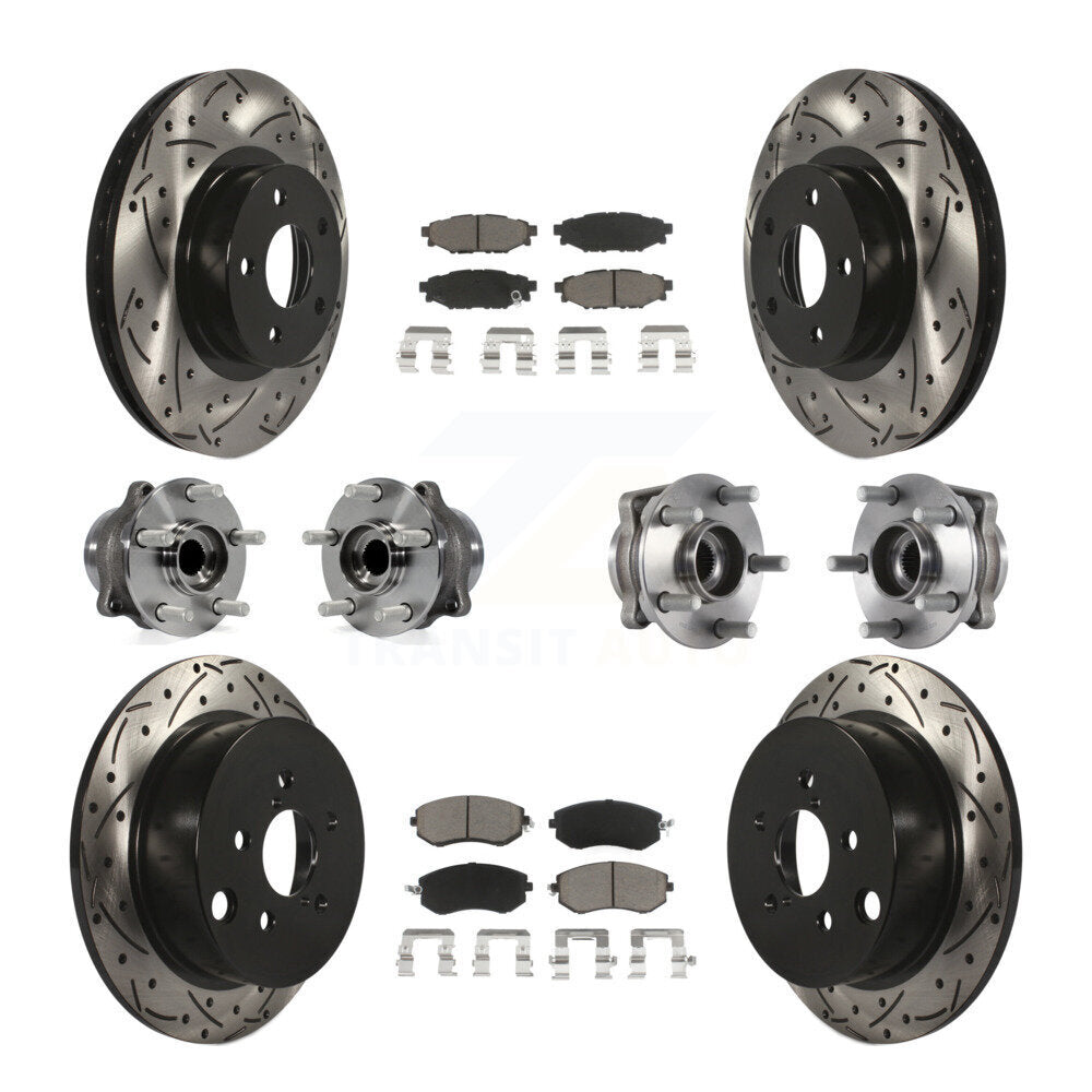 [Avant + Arrière] Kit d'ensemble roulement de roue et moyeu pour Subaru Impreza KBB-119923