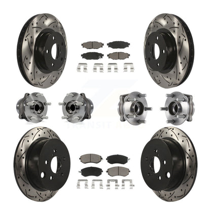 [Avant + Arrière] Kit d'ensemble roulement de roue et moyeu pour Subaru Impreza KBB-119923