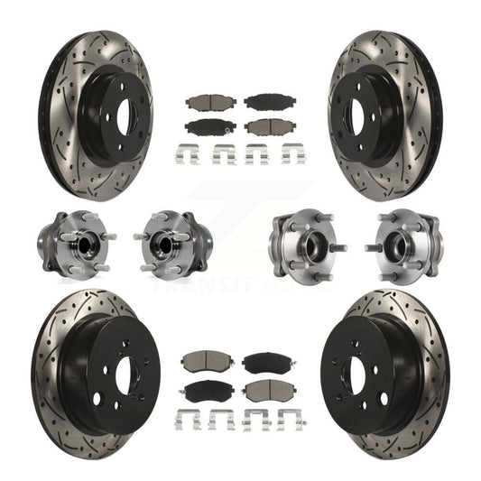 [Avant + Arrière] Kit d'ensemble roulement de roue et moyeu pour Subaru Impreza KBB-119923