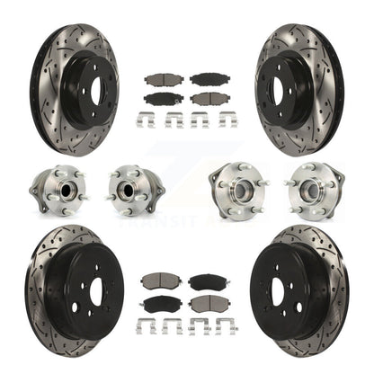 [Avant + Arrière] Kit d'ensemble roulement de roue et moyeu pour 2011 Subaru Impreza Outback Sport 2.5i Premium KBB-119924
