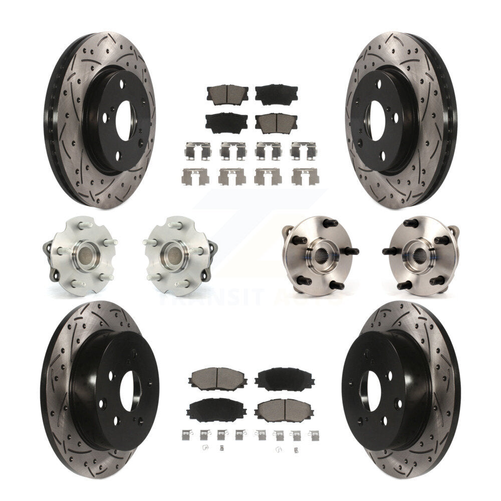[Avant + Arrière] Kit d'ensemble roulement de roue et moyeu pour Toyota RAV4 Lexus HS250h KBB-119925