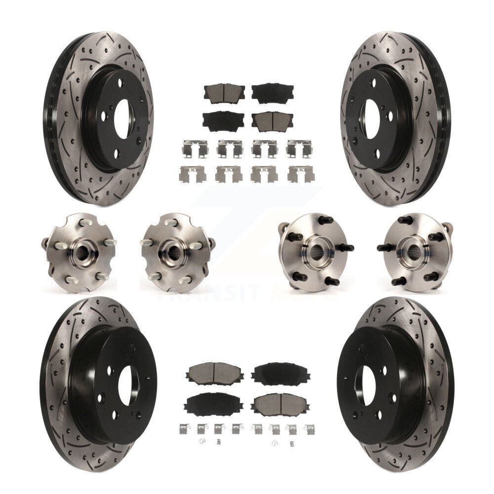 [Avant + Arrière] Kit d'ensemble roulement de roue et moyeu pour Toyota RAV4 sans 3rd Row Seating KBB-119926