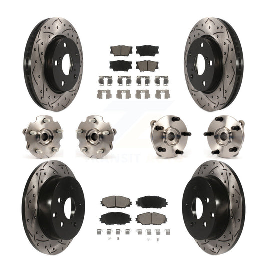 [Avant + Arrière] Kit d'ensemble roulement de roue et moyeu pour Toyota RAV4 sans 3rd Row Seating KBB-119926