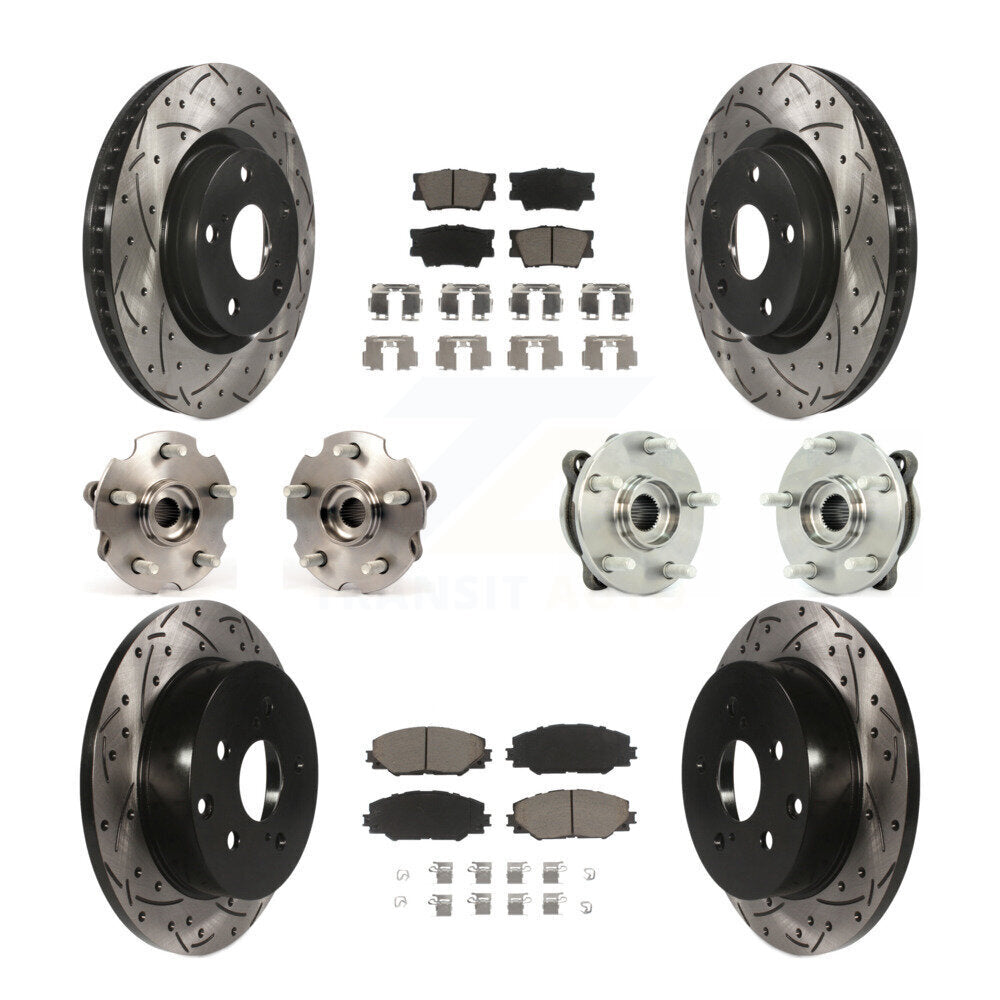 [Avant + Arrière] Kit d'ensemble roulement de roue et moyeu pour Toyota RAV4 KBB-119927