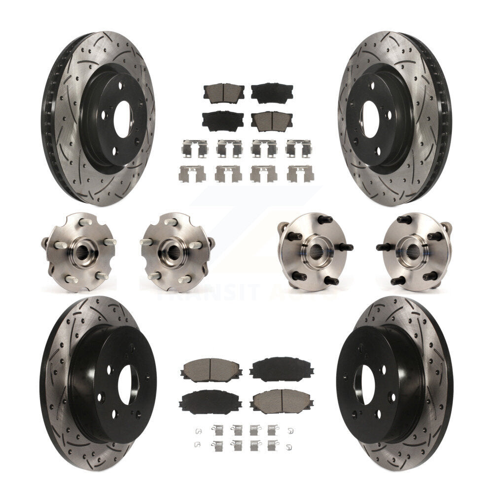 [Avant + Arrière] Kit d'ensemble roulement de roue et moyeu pour Toyota RAV4 avec 3rd Row Seating KBB-119928