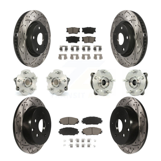 [Avant + Arrière] Kit d'ensemble roulement de roue et moyeu pour Toyota RAV4 KBB-119929