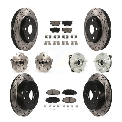 [Avant + Arrière] Kit d'ensemble roulement de roue et moyeu pour 2013-2018 Toyota RAV4 LE avec AWD KBB-119931