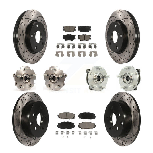 [Avant + Arrière] Kit d'ensemble roulement de roue et moyeu pour 2013-2018 Toyota RAV4 LE avec AWD KBB-119931
