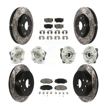 [Avant + Arrière] Kit d'ensemble roulement de roue et moyeu pour 2013-2018 Toyota RAV4 LE avec FWD KBB-119932